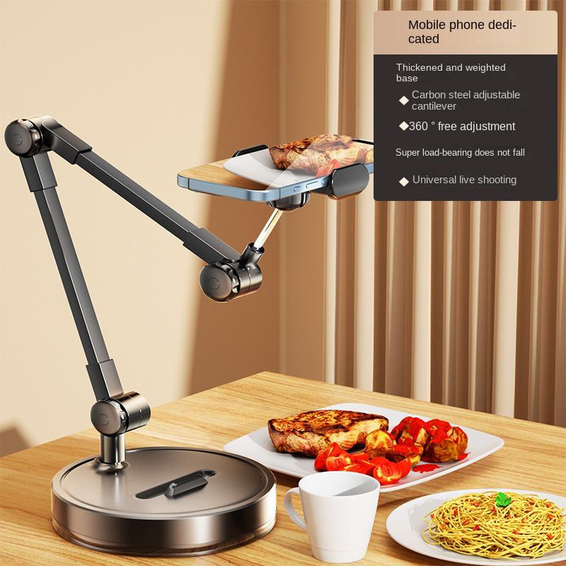2026 New Trend New Upgraded Multi Angle Anti-Slip Notebook Holder Desk Headrest Holder Bed Mount Mobile Stand with Weighted Base