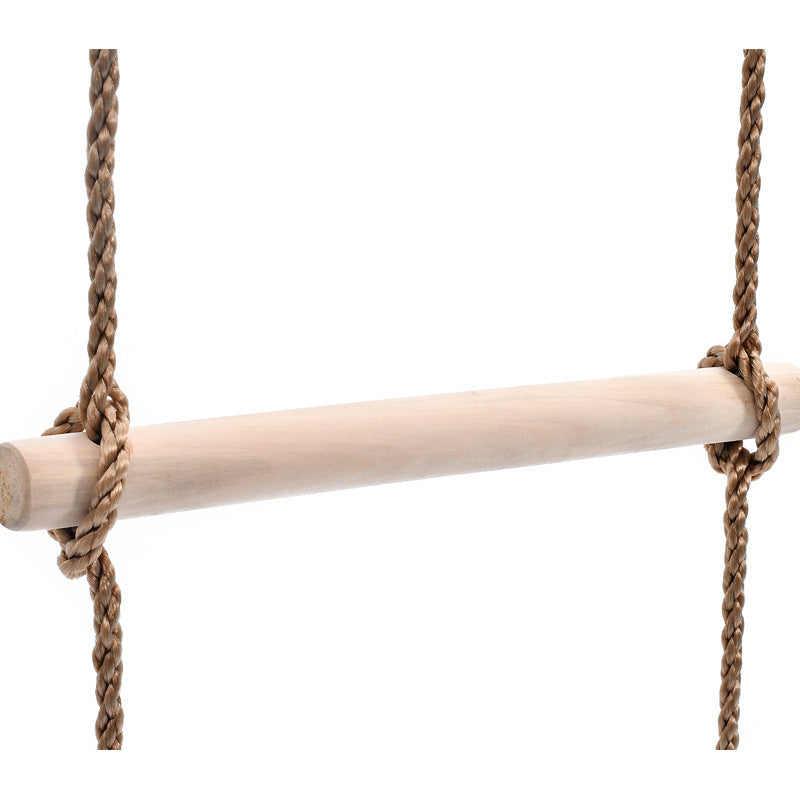 Climbing Rope Ladder Climbing Swing Wooden Ladder Tree Swing for Backyard