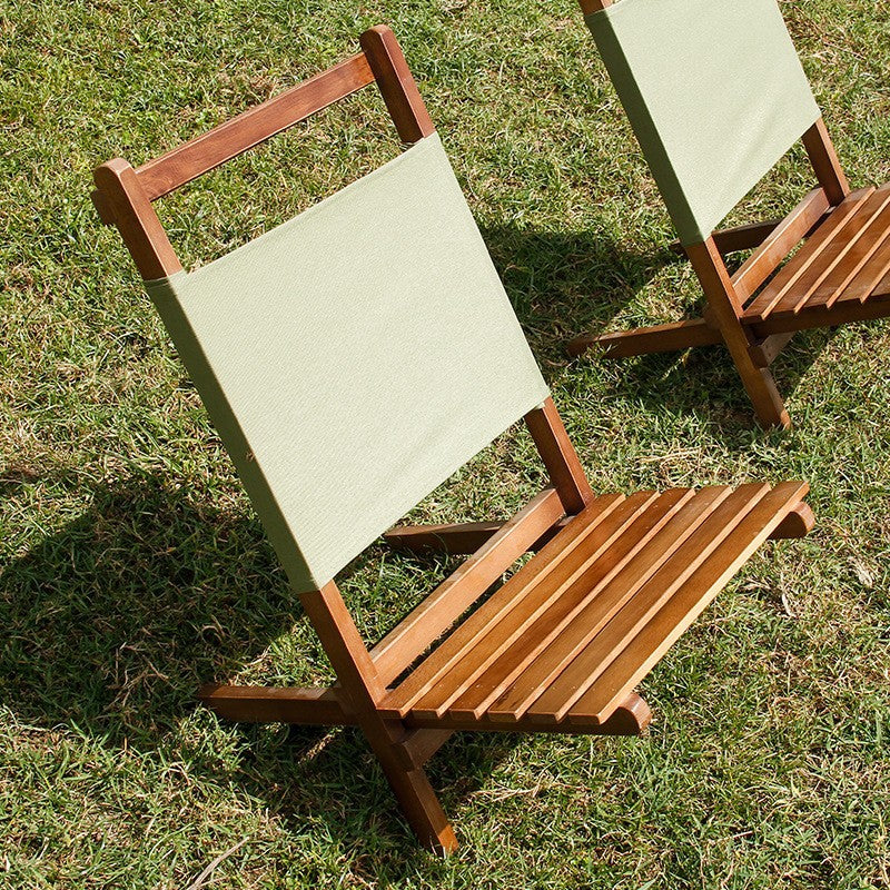 Solid Wood Stackable Folding Furniture Wooden Travel Beach Chair With Cheap Price