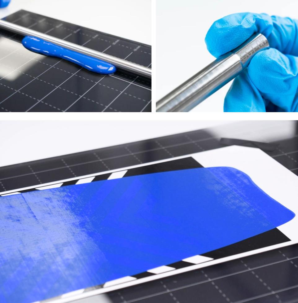 paint application equipment Wire-wound Rod Grooved Metering Rods handle test platform mayer bars drawdown rods film applicators