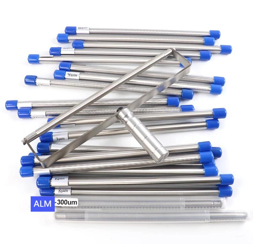 Coating Rod Formed Custom Wire Metering Rod Handle Glass Testing Table Wet Film Thickness 1~ 320micron Wire bar Coaters