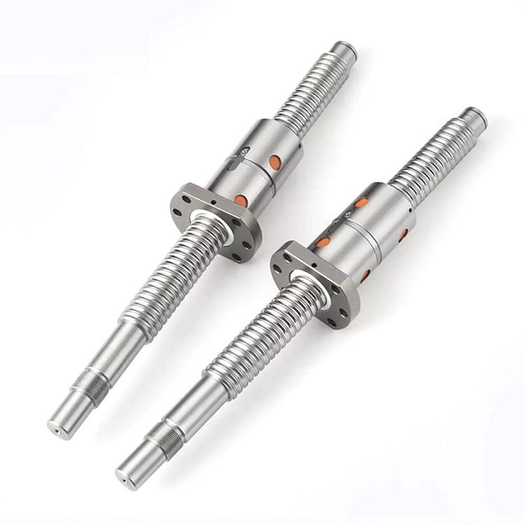 C3 C5 C7 Custom Ball Screw Shaft End Machining TBI DFU Series Double Nut DFU1604 DFU1605 DFU1610 High Load Ball Screw