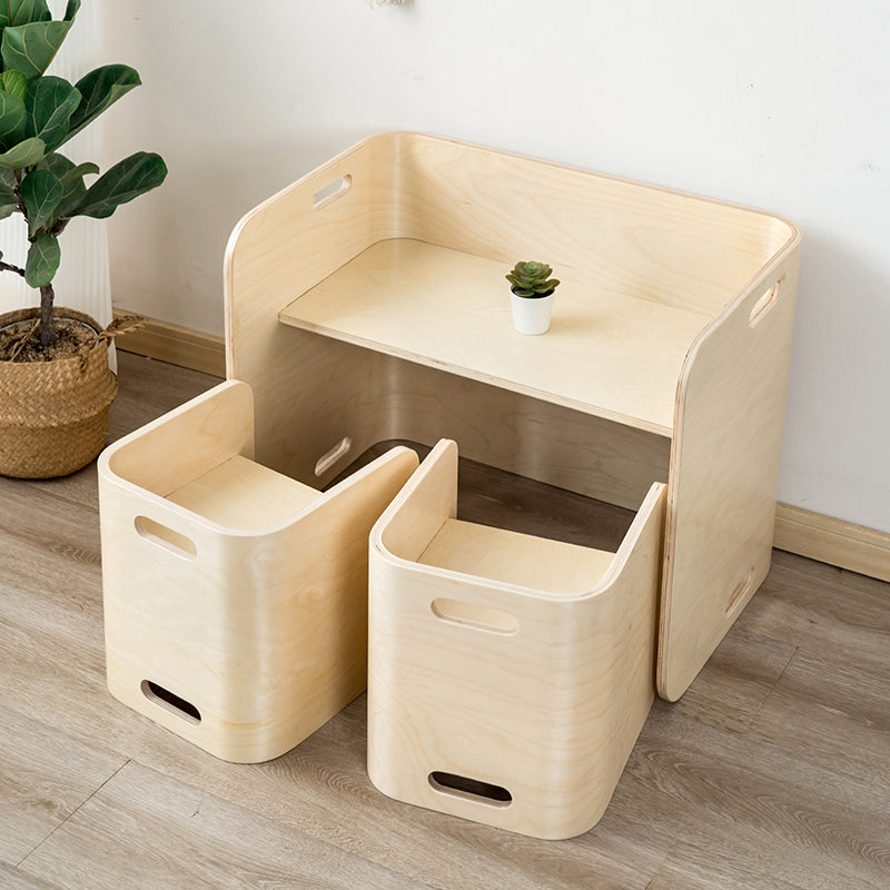 Educational Toy Multifunctional Children's Wooden Tables and Chairs Kindergarten Furniture Sets Wooden Reading Table for Kids