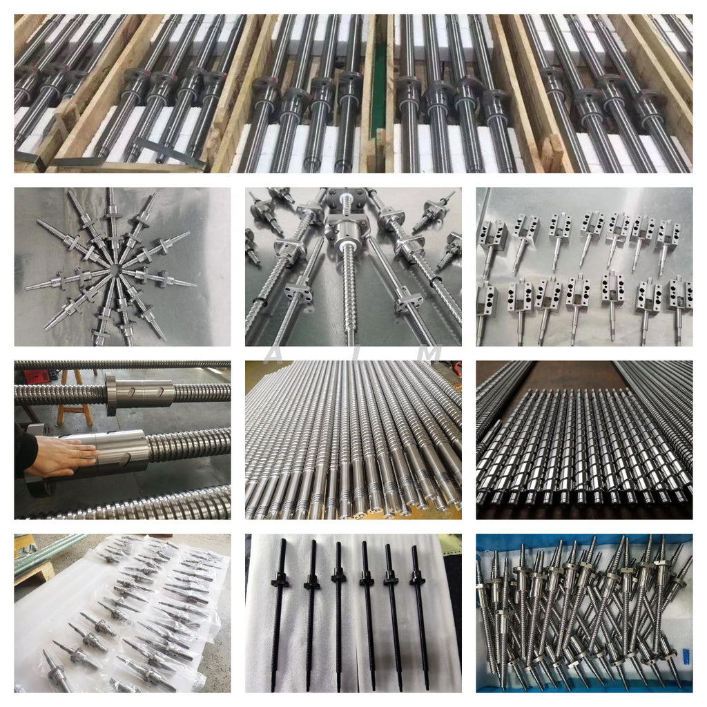 32mm Diameter Bearing Steel DFU Series Ballscrew Heavy Load Double Nut DFU3204 DFU3205 DFU3206 DFU3208 DFU3210 Ball Screw