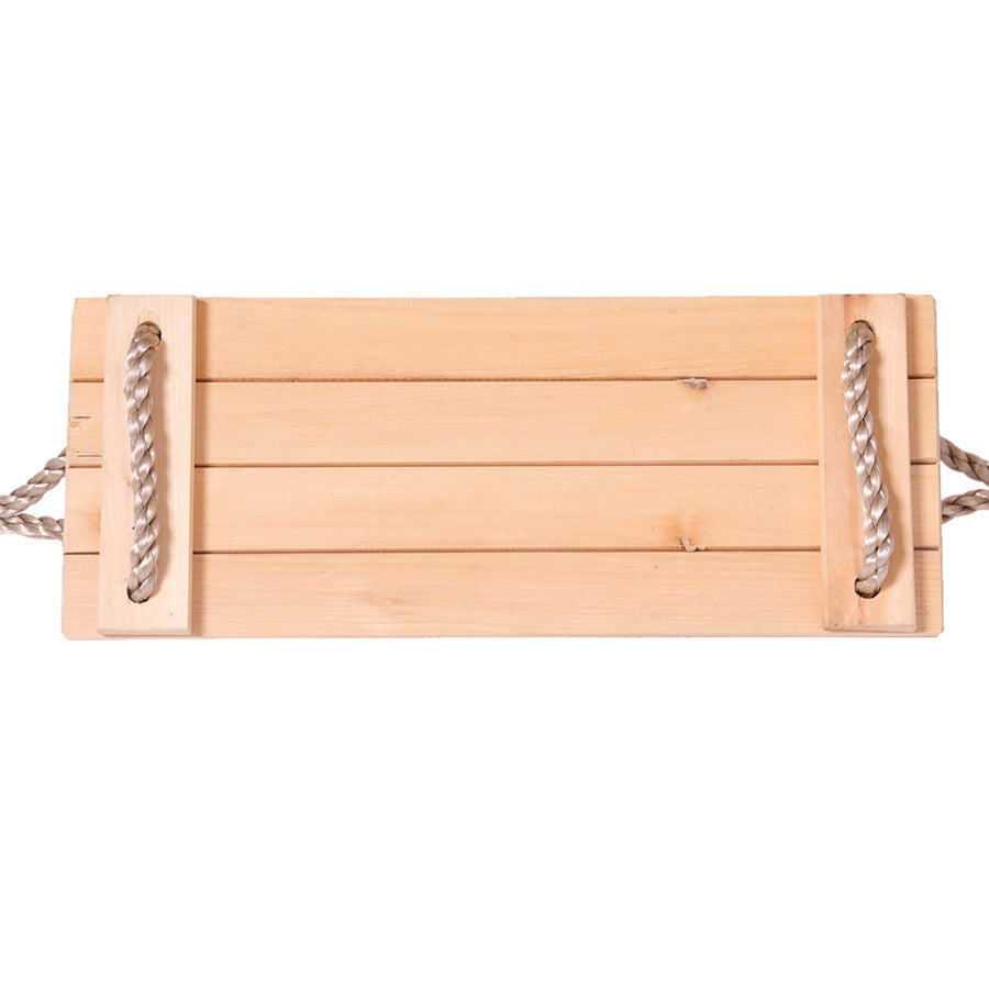 New Design Bench Seat Swing Hanging Wood Swing Kids Wooden Swing