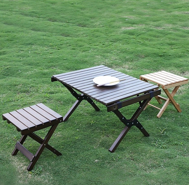 High Quality Wood Folding Stool Outdoor Camping Portable Folding Stool
