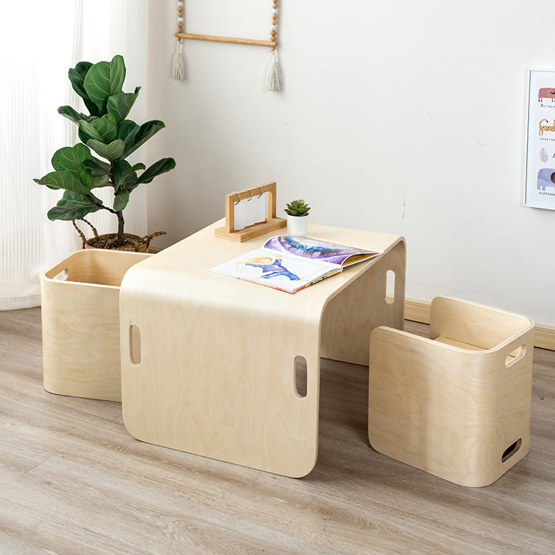Educational Toy Multifunctional Children's Wooden Tables and Chairs Kindergarten Furniture Sets Wooden Reading Table for Kids