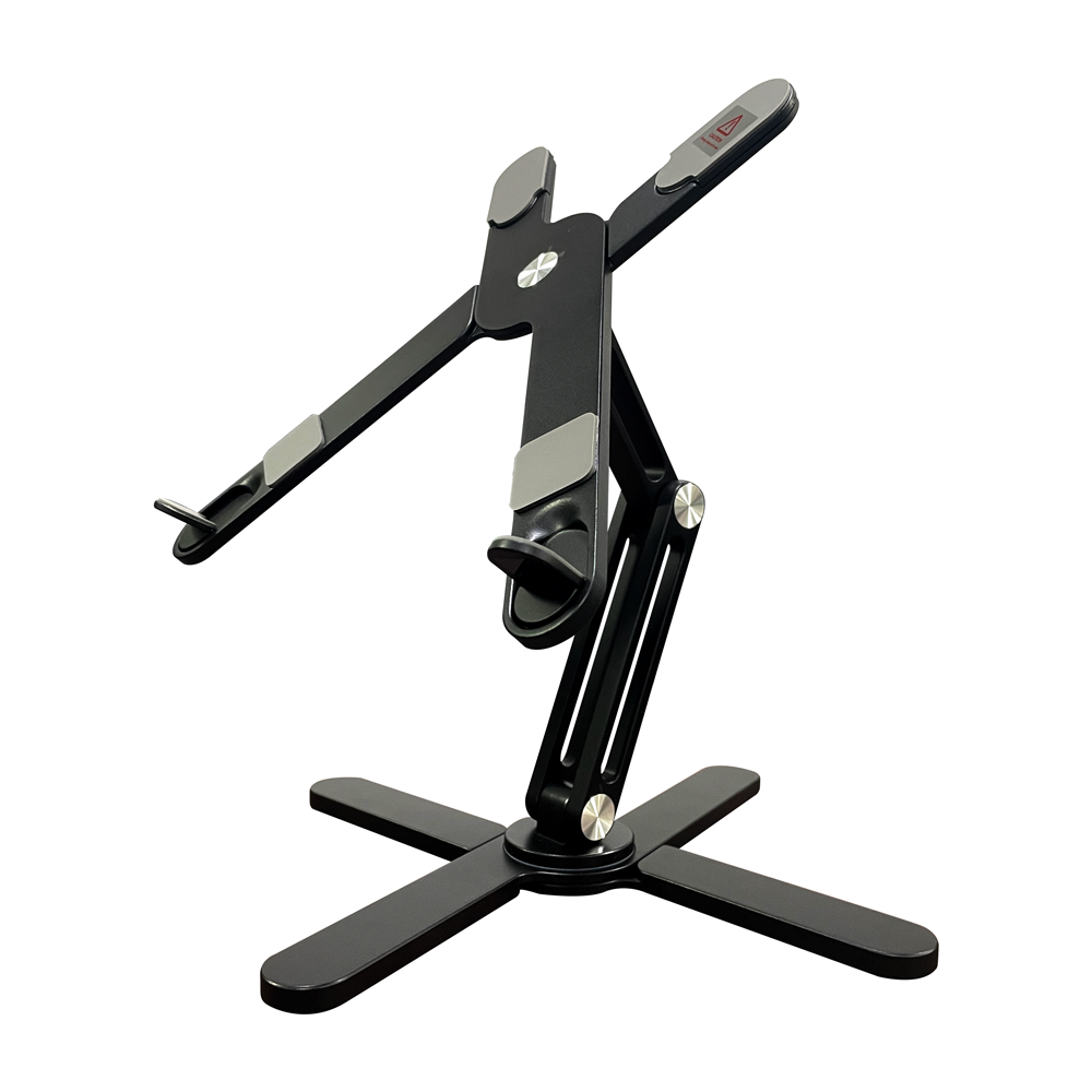 Aluminum X Foldable Laptop Stand 360 Rotating Laptop Riser for Lightweight Laptop Stand for 13 to 17 Inch Macbook Pro