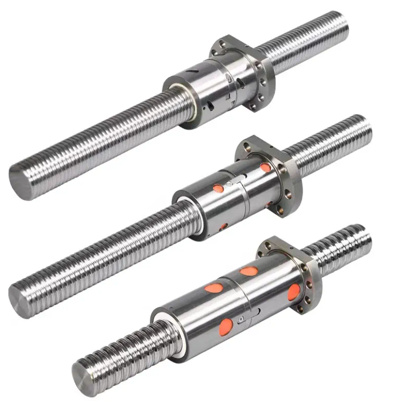 32mm Diameter Bearing Steel DFU Series Ballscrew Heavy Load Double Nut DFU3204 DFU3205 DFU3206 DFU3208 DFU3210 Ball Screw